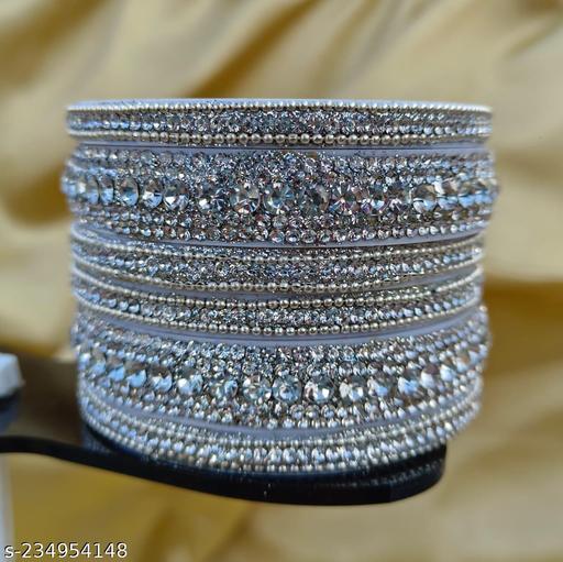 SHEEP METAL BANGLES SET SILVER COLOR