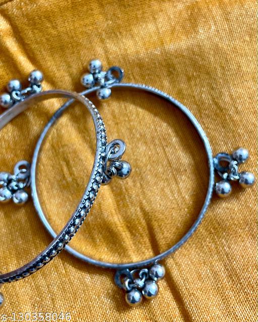 Shimmering Ghungroo Bangles set 4 Bracelet & Bangles