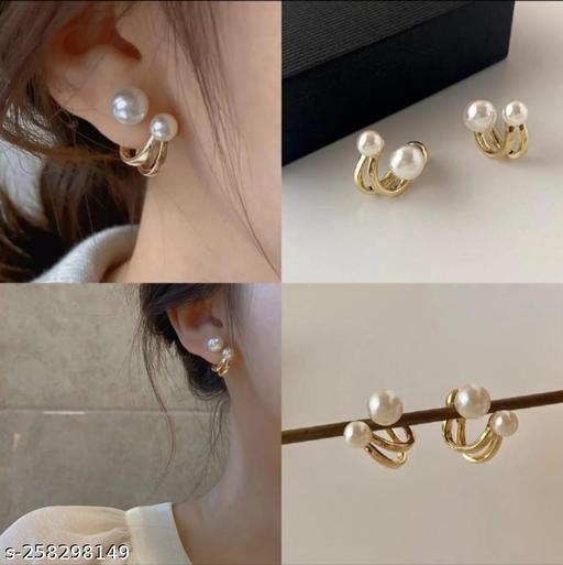KOREAN STYLE PEARL STUD EARING.