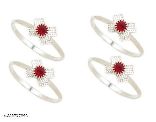 Kamada creations Designer Toe ring Combination (4 Pair)