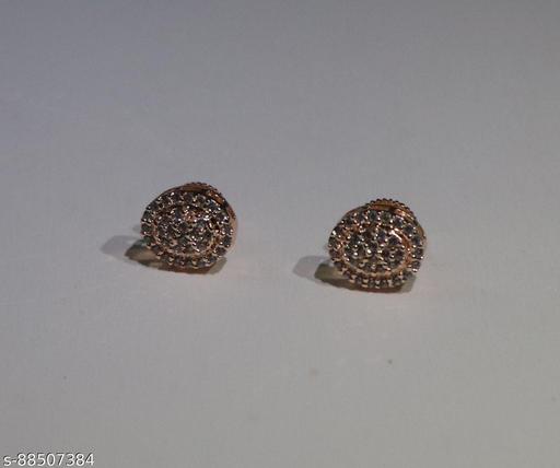 OVAL Shape Rose Gold Stud earring