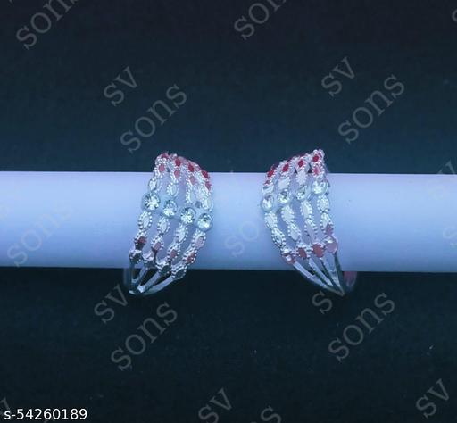 SV Sons Twinkling Silver Plated Toering for Womens