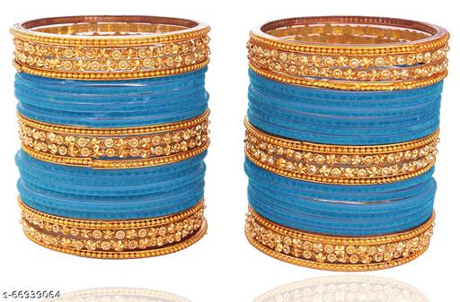 Mahakal ji velvet chain designable bangle set party wear bangle set for women & girls ( pack of 48)