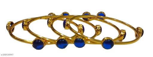 4 PC ROUND SHAPE FANCY BANGLES SET