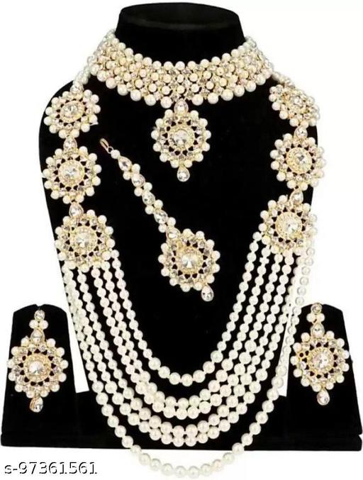 3 circle brass with raani haar- white- pack of 1