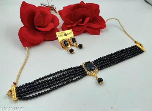 Fancy-Colour-Choker-Necklace-Set-Women-And-Girls