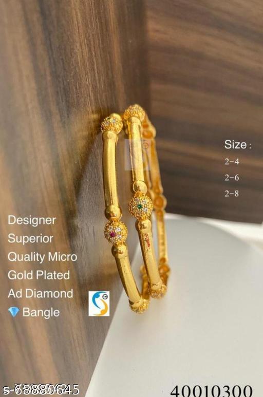 PREMIUM QUALITY FANCY WOMEN GOLD PLATED BANGLE