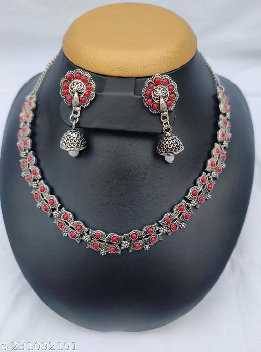 Oxidised-Butterfly-Necklace