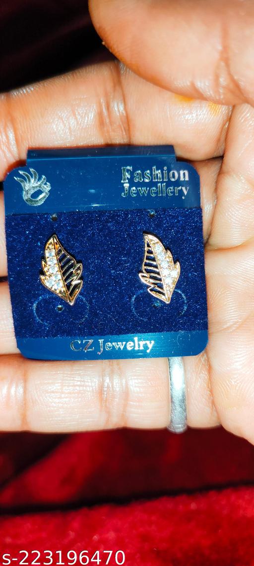 Trending AD rose gold plated earrings and studs