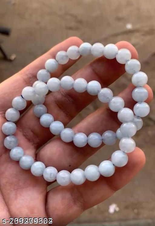8mm Acquamarine natural agate stone bracelet