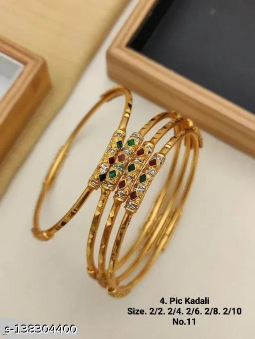 4 PIECE HIGH GOLD PLATED KADALI FOR WOMEN/GIRLS