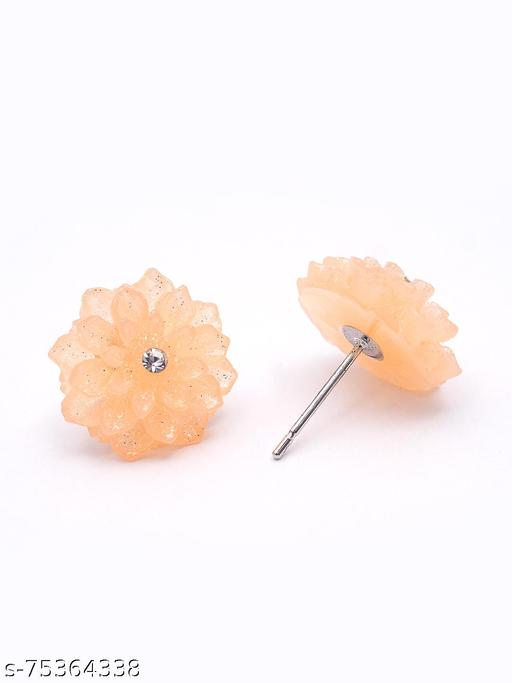 Peach Color Studs Earring