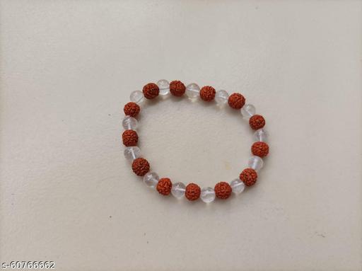 Rudraksha & Crystal Quartz Bracelet