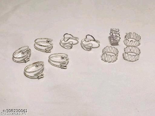 toe rings for women combo toe ring set toe rings for women toe rings for women silver toe ring silver toe rings toe ring slippers for women toe rings simple toe rings silver OXIDIZED NEW SILVER COLOUR ALLOY FANCY Toe Ring FOR GIRLS AND WOMAN TOE RING
