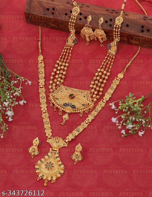 STYLISH-AND-ELEGENT-GOLD-PLATTED-JEWELLERY-SET-WITH-EARRING-FOR-WOMEN