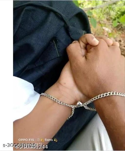 Stainless Steel Silver Bracelet Set (Pack of 2)