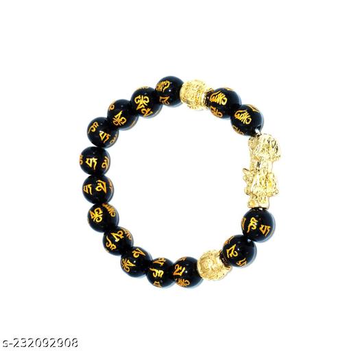Om mani bracelet with Pixiu dragon