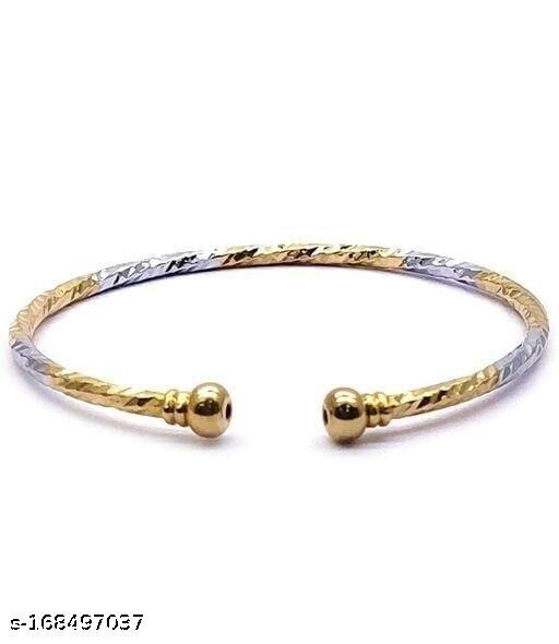 Apara Alloy Single Silver Golden Colour Elite chic Bracelet and Bangles