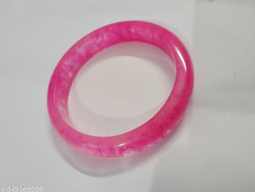 Pink Resin Bangle for Women