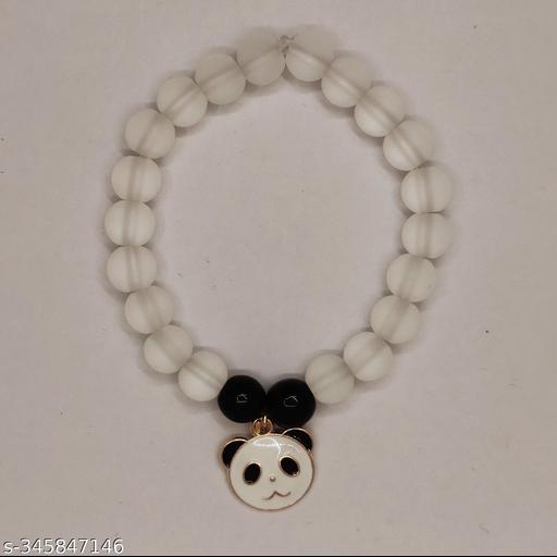 Panda Pendent White Color Crystal Bracelet For Women