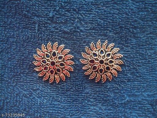 Tribetan Oxidized Meena Tops Jhumka Jhumki Earring