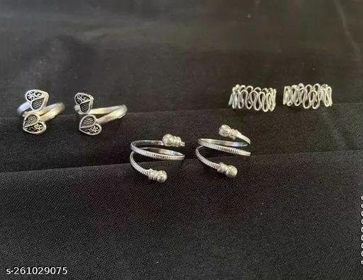 NEW TRENDY OXIDISEDBEAUTIFUL ADJUSTABLE BICHHIYA LOVELY STYLISH TOE RING ALLOY SILVER PLATED ANKLET OR TOE RING