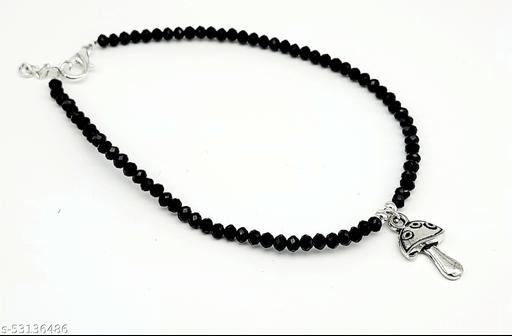Black bead Anklet