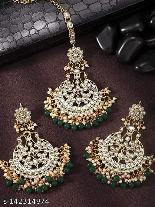 KUNDAN-PEARL-EAARING-&-MAANGTIKKA-SET-FOR-WOMEN-&-GIRLS
