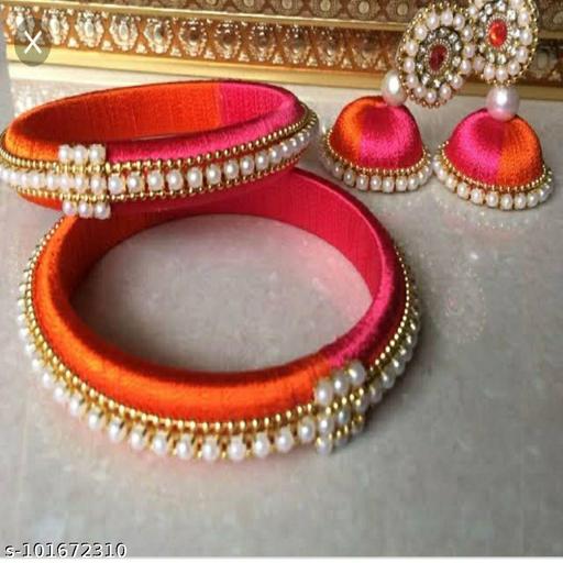 Silk Thread Bangles & Earrings