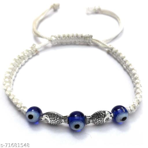 Ufo Zodiac Planet Chandra Color Evil Eye/Fish Macrame Thread Good Luck Adjustable Size Bracelet /Gift Bracelet/Vastu Feng Sui Reiki Healing Bracelet/Band/Rakhi/Suitable For All