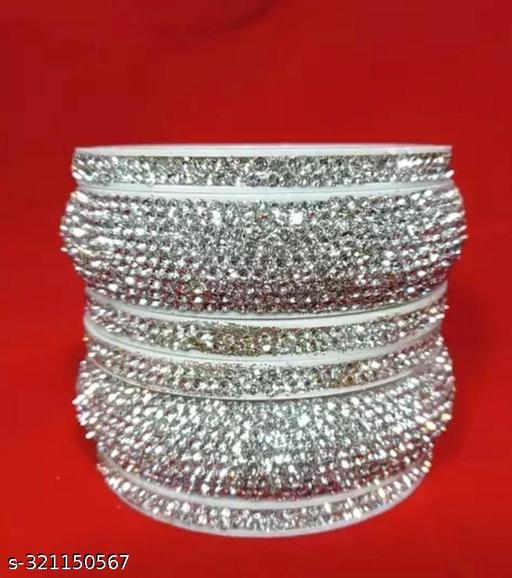 "Designer Shell Kada and Bangles Set: A Combination of Elegance and Style"