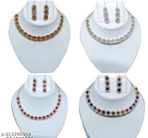 Kids-.Red+Withe+Gold+Multi-Neckless-For-Girls