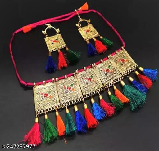 JEWELZONE-EXCLUSIVE-MULTI-OXIDISED-THREAD-JEWELLARY-SET