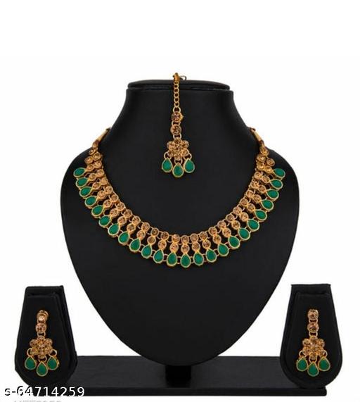 Aaruhi-Creation-Traditional-Stylish-Jewellery-Set-with-Maangtikka-and-Earrings-for-Women-and-Girls