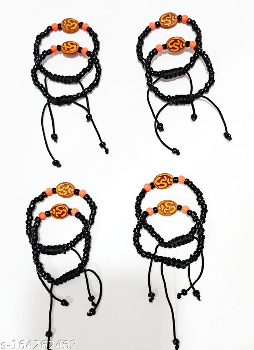 Specially Design Black Beads Pounchi With Center OM Beads for New Born Baby