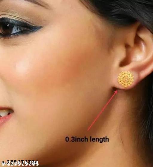 FANCY GOLD STUDS AND EARRING