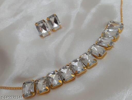 WHITE-STONE-JEWELLERY-SET