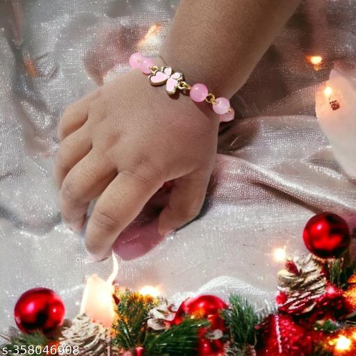 Lovely pink Buttterfly Bracelet for baby girl,(pack of 1)