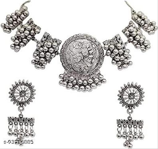 Oxidised-Silver-Afghani-Necklace-Choker-Jewellery-Set