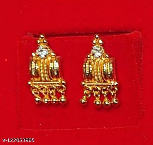 Fashionable Gold Plated Stones Earrings & Studs