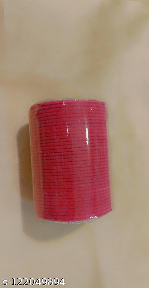 Pink Velvet Metal Bangles
