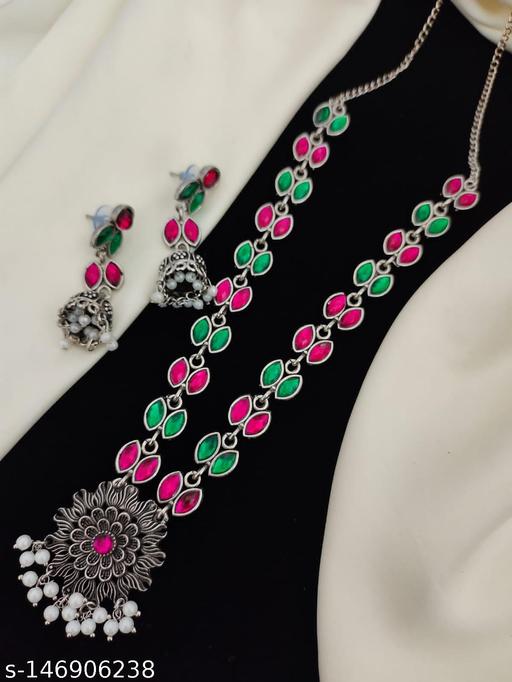 Navratri-Special-Silver-Necklace-For-Woman