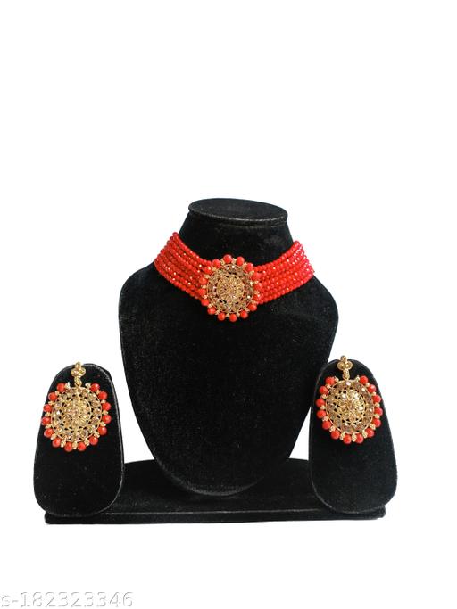 Red-Necklace-Set-With-Maangtika