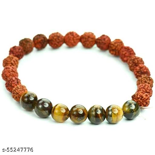 Tulsi And Tiger Eye Bracelet