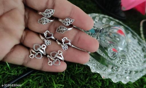 toe rings for women combo toe ring set toe rings for women toe rings for women silver toe ring silver toe rings toe ring slippers for women toe rings simple toe rings silver NEW TRENDY OXIDIZED BEAUTIFUL ADJUSTABLE BICHHIYA LOVELY STYLISH TOE RING AL