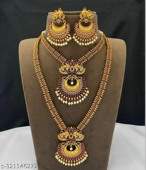 new-trending-south-indian-ruby-and-green-combo-set-for-women-and-girls.