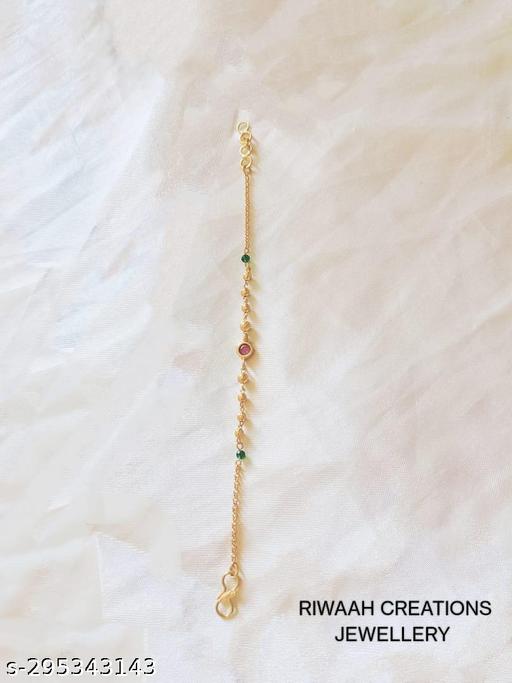 RIWAAH CREATIONS Women daily wear ruby stone adjustable bracelet