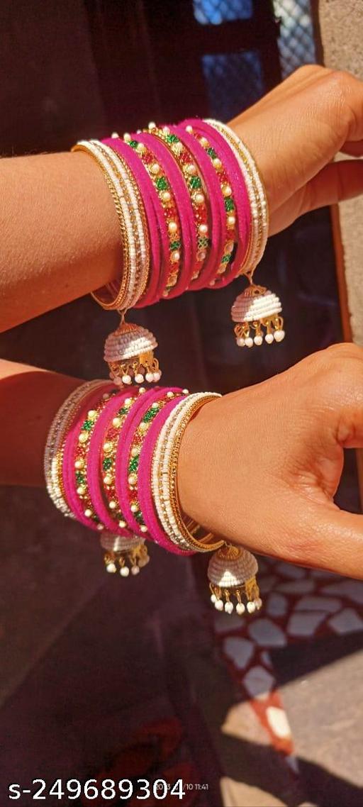 NEW STYLE JUMKA BARELI BALA BANGLES SET