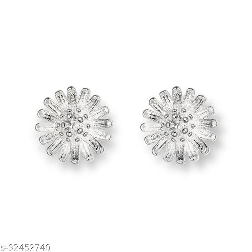 Valentine Pretty Flower Earring For Women & Girls (Silver) ST-ERCH-274S