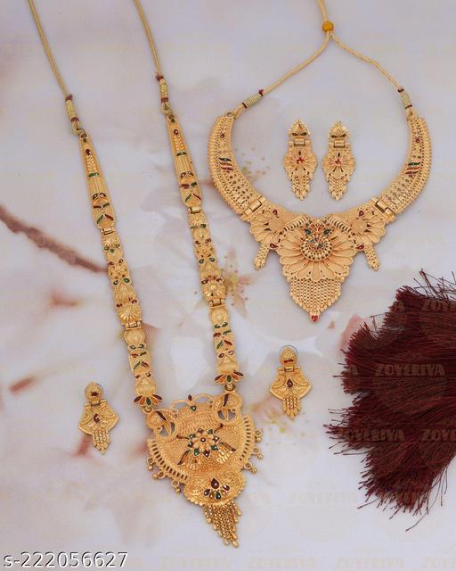Alloy-gold-plated-jewellery-set-for-women.